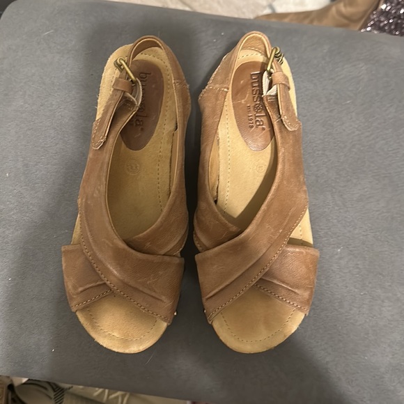 Bussola leather wedge heels with studded decor - Picture 5 of 6